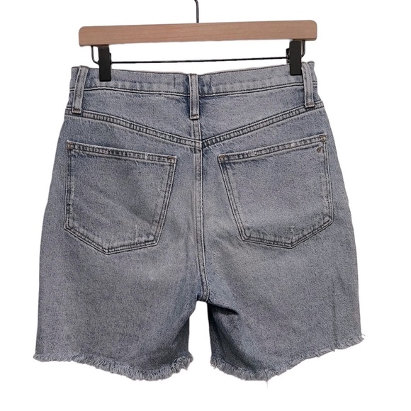 MADEWELL High-Rise Mid-Length Denim Shorts Woodvale Wash TENCEL Denim Edition 26 - Picture 4 of 9